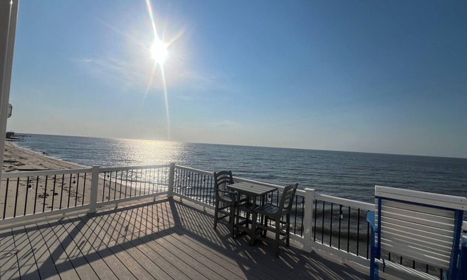Green Creek House | On The Beach. Cape May county beach cottage with breathtaking sunset views.