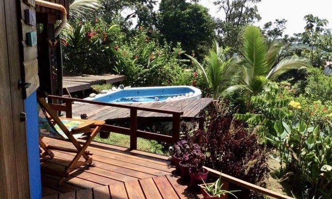 Bocas del Toro Apartment | On the hill ocean view jungle cabana, pool & bikes