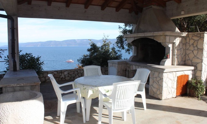 Duga Luka Apartment | One bedroom apartment with terrace and sea view Duga Luka (Prtlog), Labin (A-2367-c)