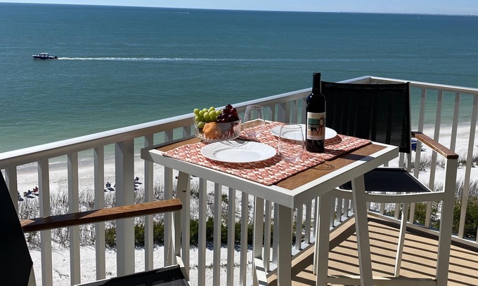 South Island Condo | One Bedroom Direct Gulf Front View