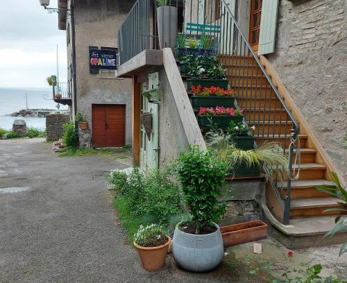 Yvoire House | Opaline Yvoire Terrasse avec vue sur le Lac Léman