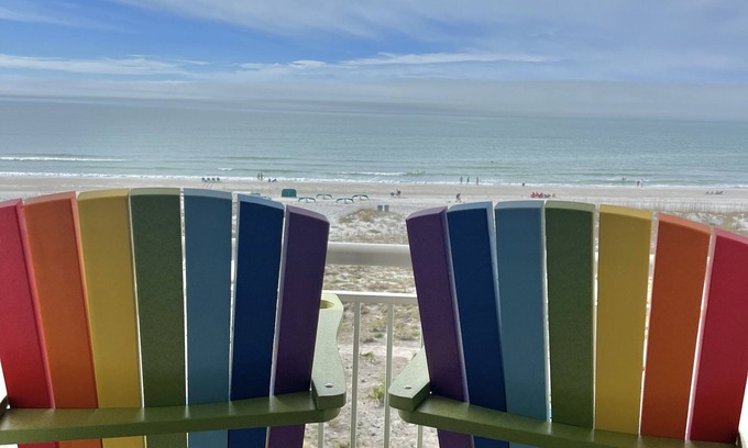Treasure Island Condo | Open!Listen to the Ocean at the Beachfront♥Free Parking,Hot Tub,Private Balcony