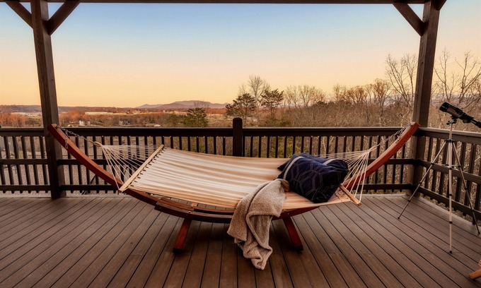 Sevierville Cabin | Open Skydeck with Spectacular View and Hot Tub