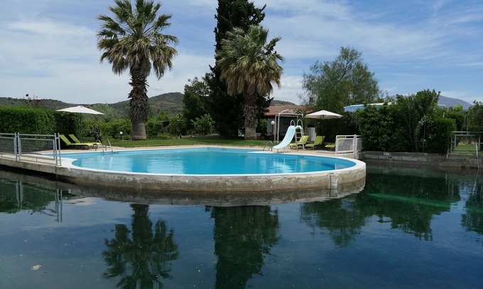 Nea Tirintha Villa | Orange Grove Villa (swimming pool + tennis court)