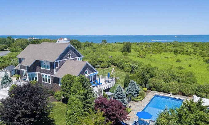 Orient Point House | Orient Point 4 Bedroom 4 Bath House with Heated Saltwater Pool