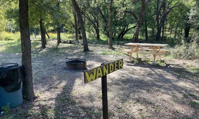 Marble Falls RV Rental | Orrasis dry tent site, WANDER