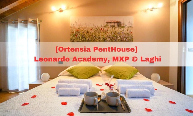 Sesto Calende Apartment | [Ortensia PentHouse] Leonardo Academy, MXP & Laghi