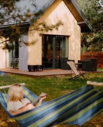 gmina Bierzwnik House | Osada pod Gwiazdami & SPA - DELUXE blisko jezioro, ogrodzony, ognisko, taras, dodatkowa sypialnia