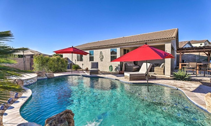 Entrada Del Oro House | Outdoor Oasis Home with Fire Pit in Gold Canyon!