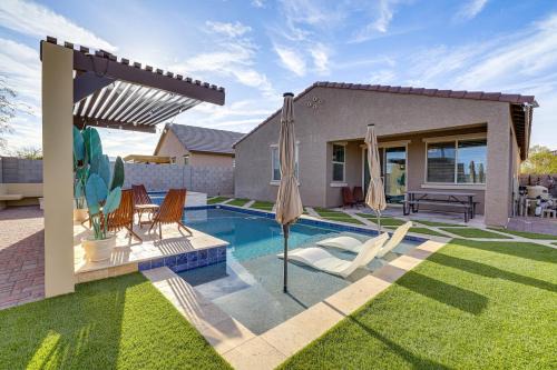 Montecito in Estrella House | Outdoor Oasis with Pool and Spa Goodyear Getaway