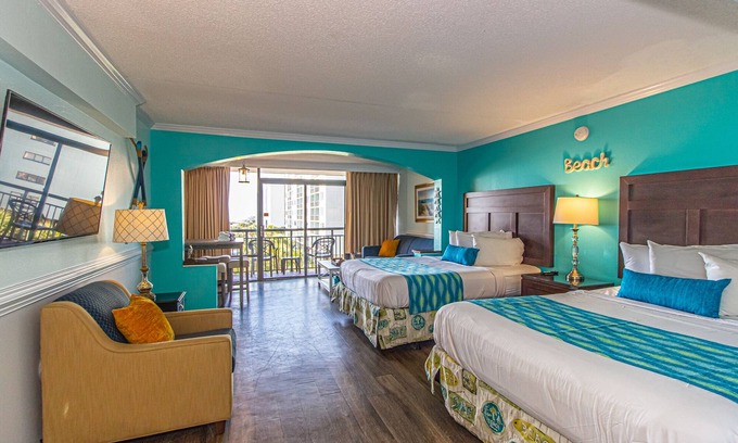 Myrtle Beach Condo | Oversized Ocean View Queen Suite - Caravelle Resort 410 - Sleeps 4 Guests!