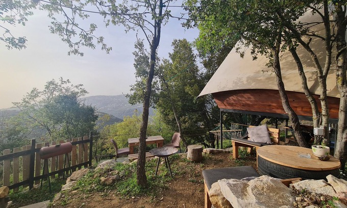 Kfardebian House | OWL NEST - LUXURIOUS TREEHOUSE EXPERIENCE WITH OUTDOOR HOT TUB
