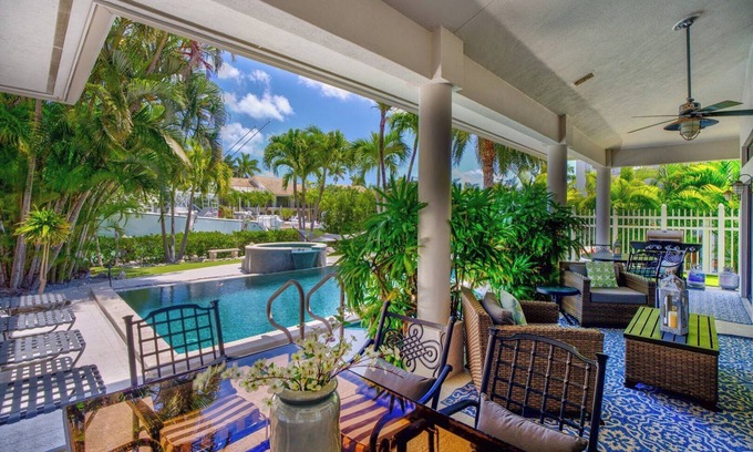 Coury House | P28 - Luxury 4 bedroom, single family home with pool and dock in Key Colony.