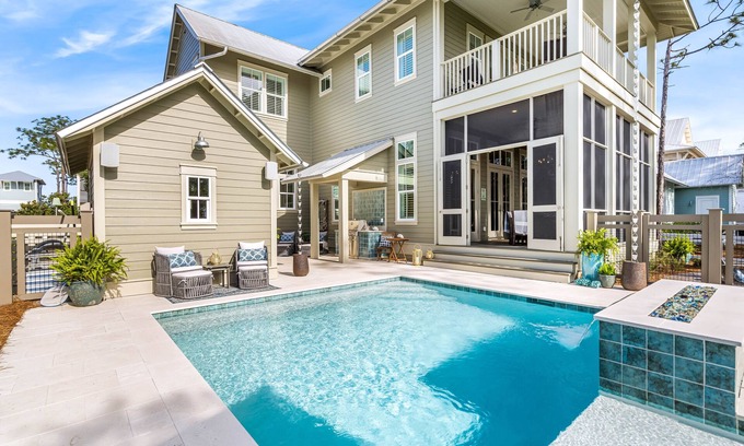 Watercolor House | Paint Your Getaway at Watercolor Retreat/Pet-Friendly/Private Pool/Golf Cart