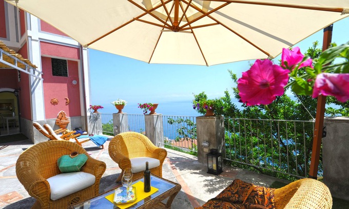 Praiano Villa | Palazzo Rocco - Villa Red Moon in Love - 1 Room - 1 bath - 4 person - Sea 500 mt