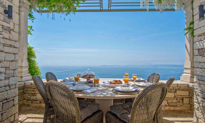 Nisaki Villa | Paleopetres Blanche - Private Pool - Sea Views - Nissaki - North East Coast -