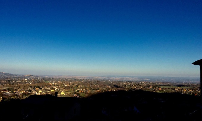 Palestrina Villa | Palestrina B & B Villa Nia fantastic view of Rome and relax green room