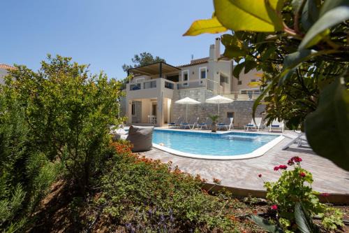 Roussospiti Villa | Palladio Luxury Villa With Amazing View