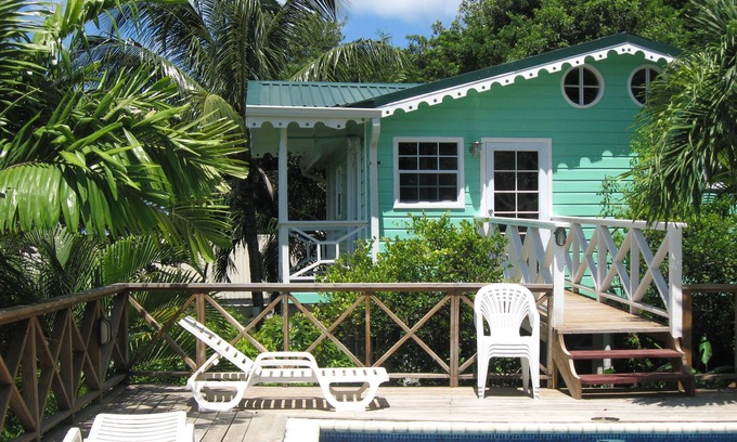 Bois d'Orange Cottage | Palm Cottage . im karibischen Kolonialstil mit Pool