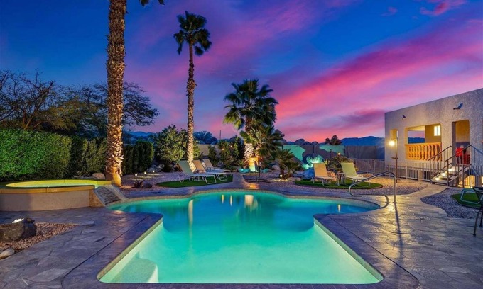 Chino Canyon House | Palm Springs Hillside Oasis - Unwind in Style: Hillside Oasis with Hot Tub & Fire Pit