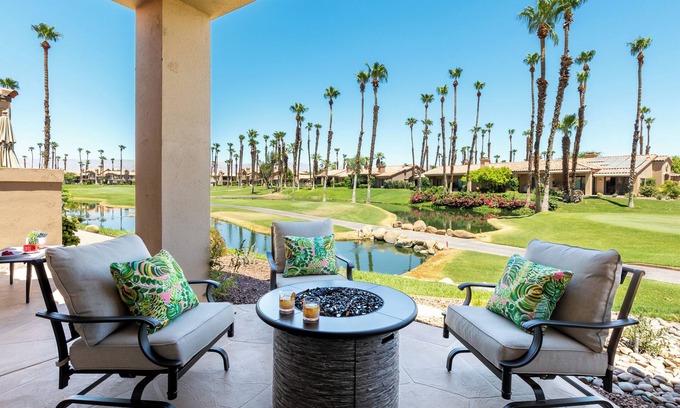 Palm Desert Condo | Palm Valley Country Club Get Away! TWO Guest Rooms on Tee Box #2! TWO ON #2!