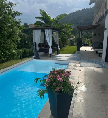 Saarburg Apartment | Palmen Oase Saarburg, Exklusives Retreat mit Pool, Palmen und traumhafter Aussicht