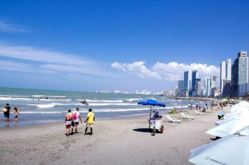 Bocagrande Apartment | Palmetto Elíptic con buena vista al mar Cartagena