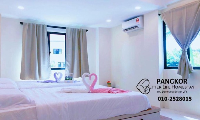 Pangkor Island Apartment | Pangkor Pasir Bogak Apartment 2Rooms 2Bathrooms near beach 6pax FREE WIFI