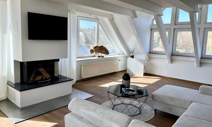Kupferdreh Apartment | Panoramablick auf Baldeneysee