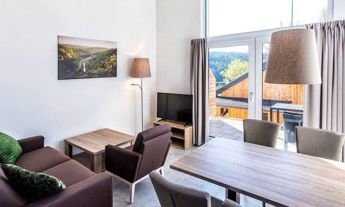 Mistelgau House | Panoramabungalow WD 01A - panoramic bungalow (DH) in the holiday village at the Therme Obernsees