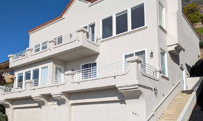Rio del Mar House | Panoramic Ocean Views - Across Street from Beach - Gated