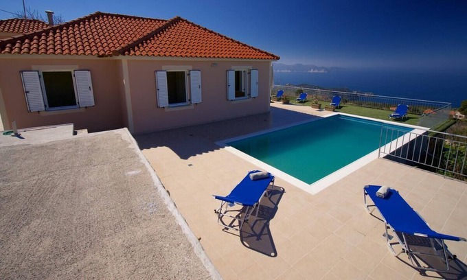 Mesovounia Villa | Panoramic sea view villa with swimming pool