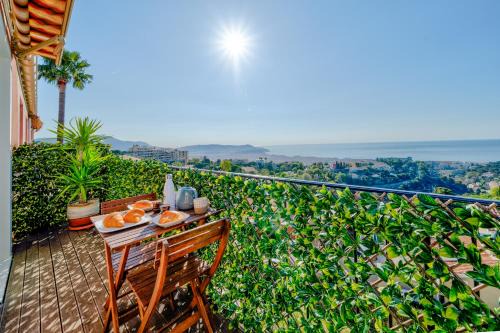Saint Pierre de Feric Apartment | Panoramic sea view of the French Riviera, Parking
