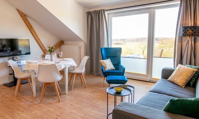 Zarrendorf Apartment | Panoramic view 2 - Landhaus Wiesenblick