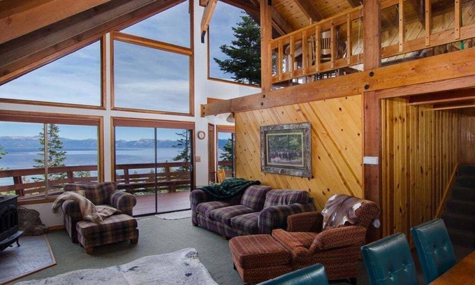 Tahoma House | Panoramic View Of Lake Tahoe, Access Private Sandy Beach-Buoy Possible