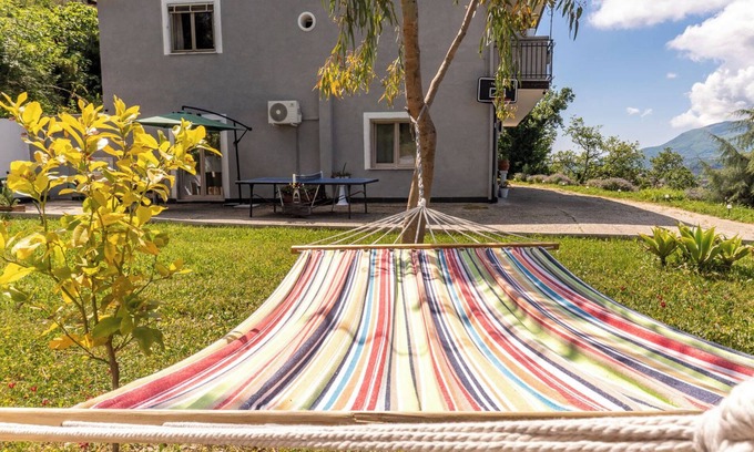 Ogliastro Cilento Villa | Panoramic villa surrounded by greenery, 4 rooms: private bathroom, air conditioning and TV.