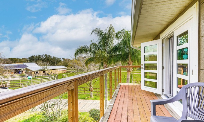 Greater Northdale Apartment | Pasture & Pond Views: Lovely Lutz Apartment