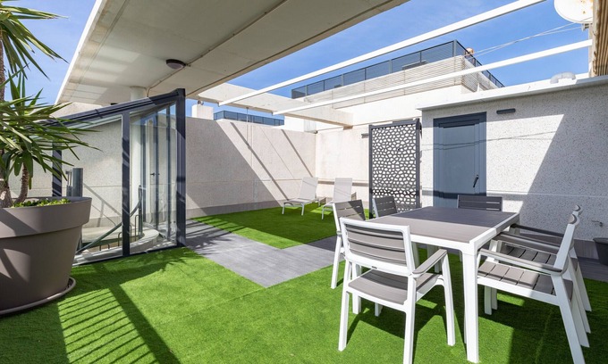 Alboraya Apartment | Patacona Sunrise Duplex I. Wifi + parking + pool + paddle