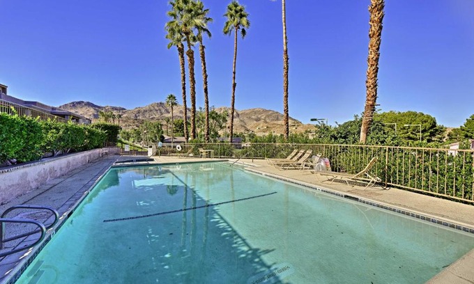 Palm Desert House | Patio and Mountain Views Palm Desert Townhome