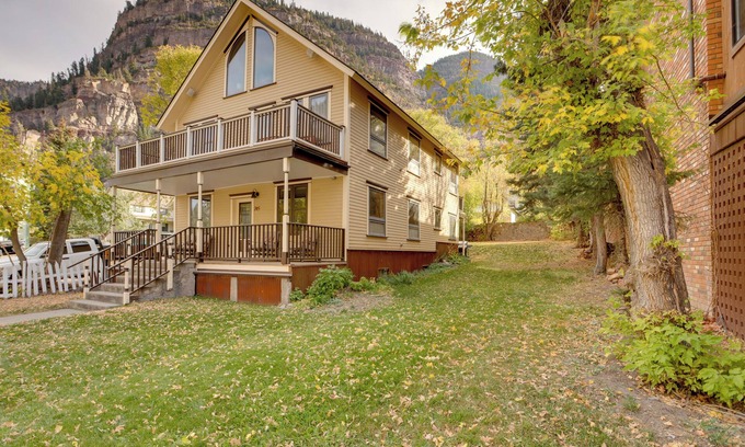 Ouray House | Patio & Mountain Views: Central Ouray Getaway!