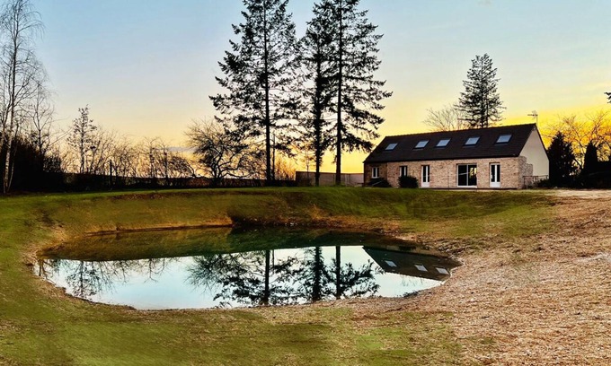 Gravon Villa | Pavilion La Roselière - At the water's edge - Domaine des Etangs de la Bassée