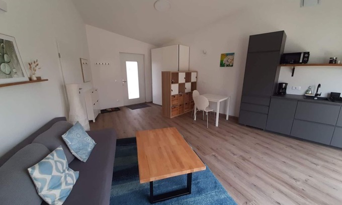Bad Radkersburg Apartment | Pavillon Nahe Stadtzentrum - Appartement/fewo, Bad, WC, Terrasse