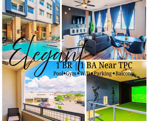 North Scottsdale Apartment | Peaceful 1BR Kierland Common, TPC Golf, Pool, Gym, W-D