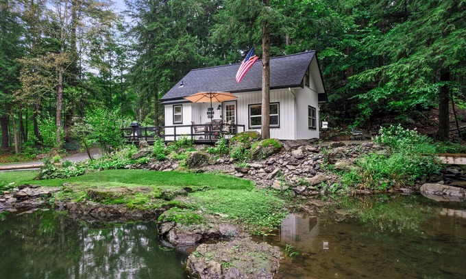 Granville Cottage | Peaceful 2-bedroom, 1-bath cottage with private waterfall on a spring fed creek.