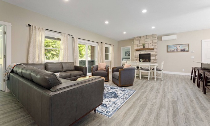 Cedar House | Peaceful 3-bedroom house 8 miles from TC with hot tub and fire pit!