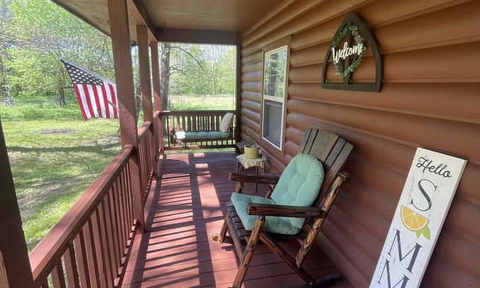 Pine Ridge Cabin | Peaceful cabin steps away from the creek, convenient access to ATV trails!