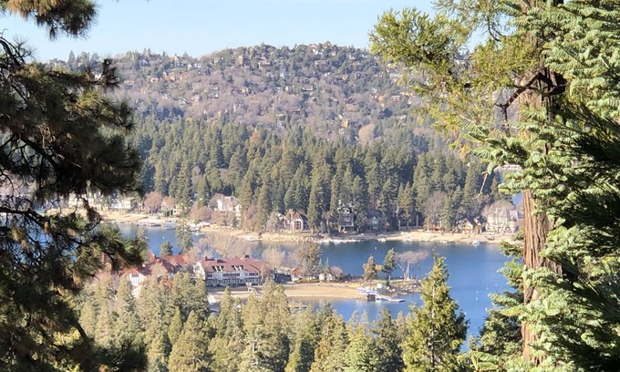 Lake Arrowhead Cabin | Peaceful Cozy Cabin Amongst the Trees with View of Lake Arrowhead