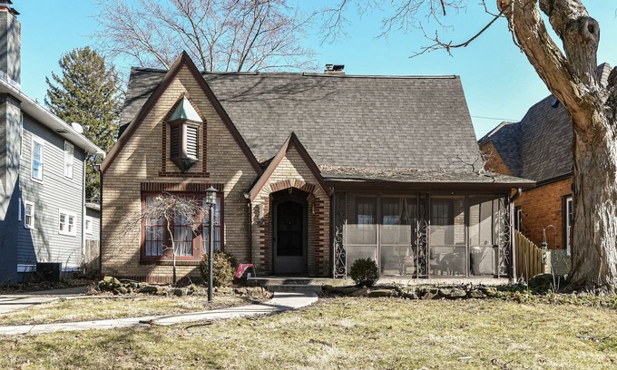 Meridian-Kessler House | Peaceful & cozy family friendly Tudor in the heart of south broad ripple