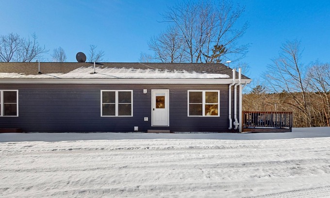 Dedham House | Peaceful duplex with private deck, peaceful views, grill, & private W/D