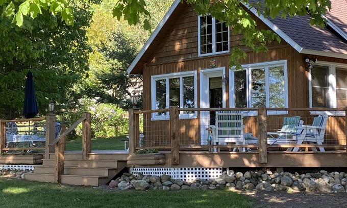 Levering Cabin | Peaceful, lakeside cabin near Mackinac - perfect place to see the Fall Colors